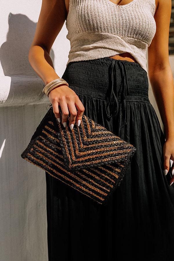 Going For Glam Woven Clutch Product Image