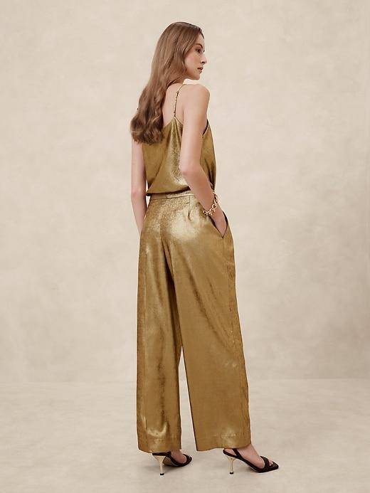 Relaxed Lamé Trouser Product Image