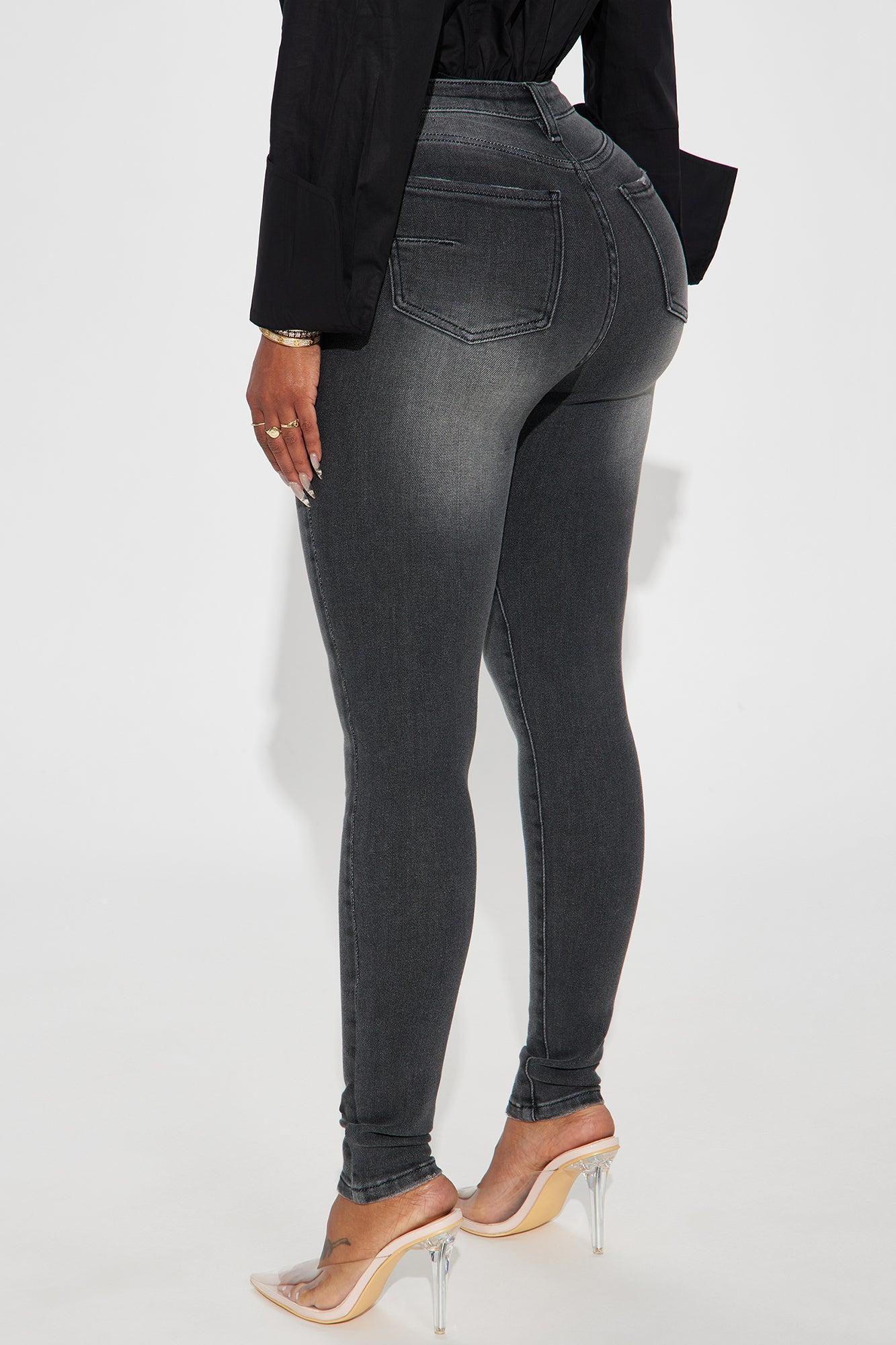 Just Right Sculpting Stretch Skinny Jeans - Grey Product Image