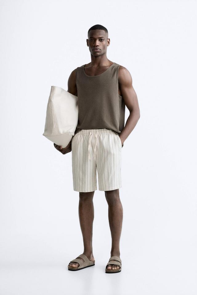 VISCOSE - LINEN SHORTS Product Image