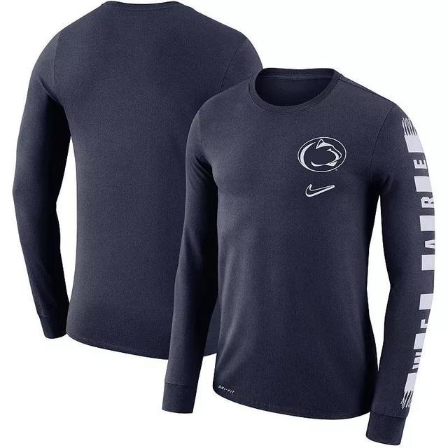 Mens Nike Penn State Nittany Lions Local Mantra Performance Long Sleeve T-Shirt Blue Product Image