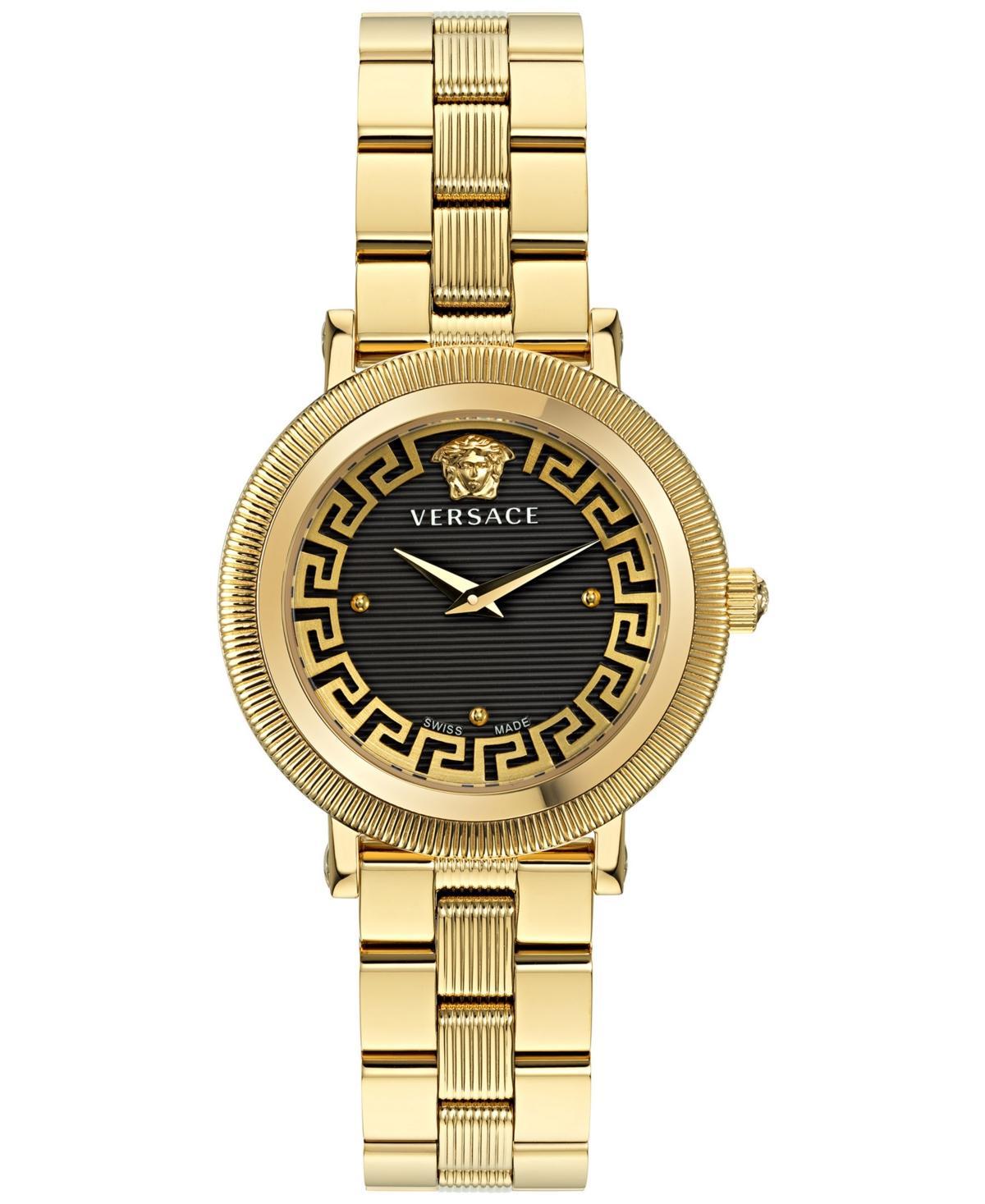 Versace Womens Swiss Greca Flourish Two-Tone Stainless Steel Bracelet Watch 35mm Product Image