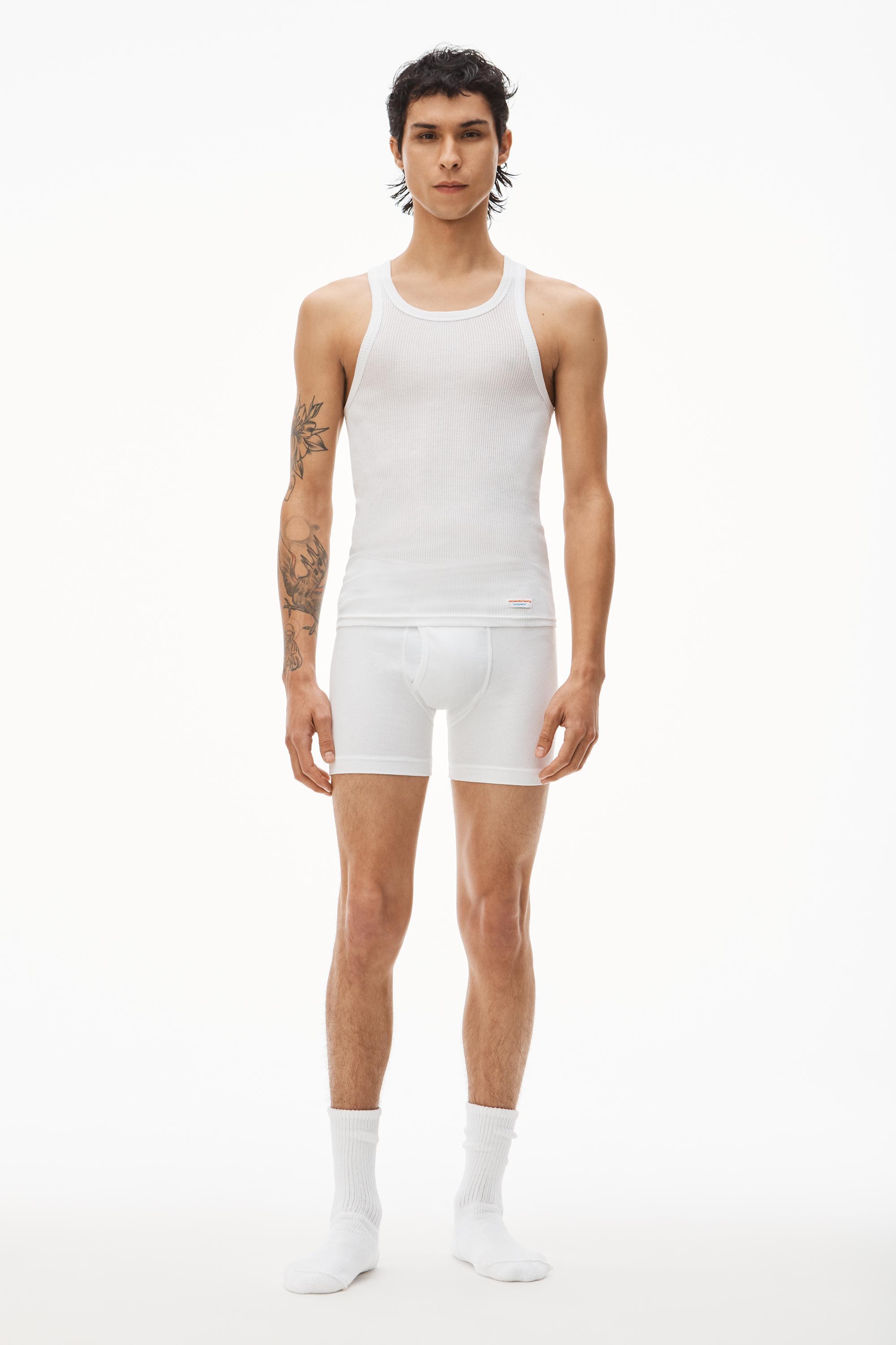 Men's Tank In Ribbed Cotton Jersey Product Image