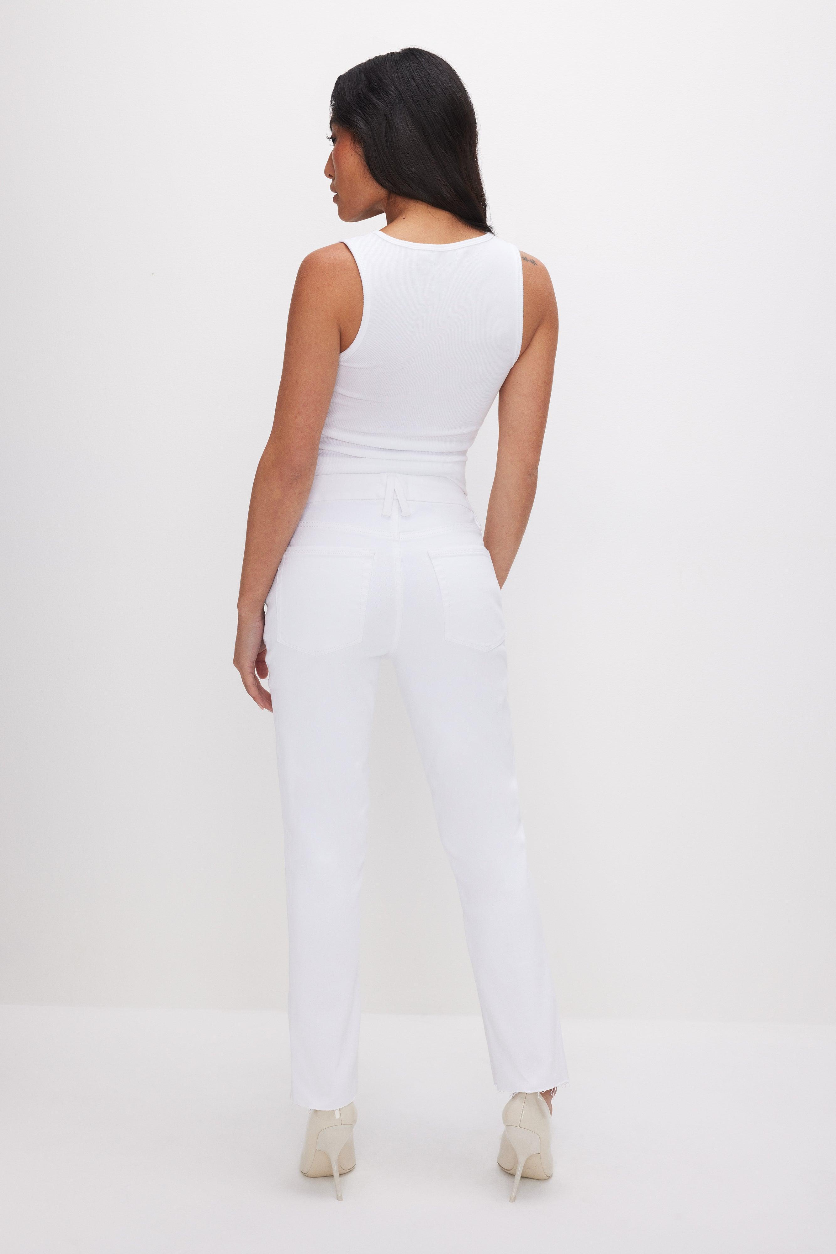 GOOD PETITE STRAIGHT JEANS | WHITE037 Product Image