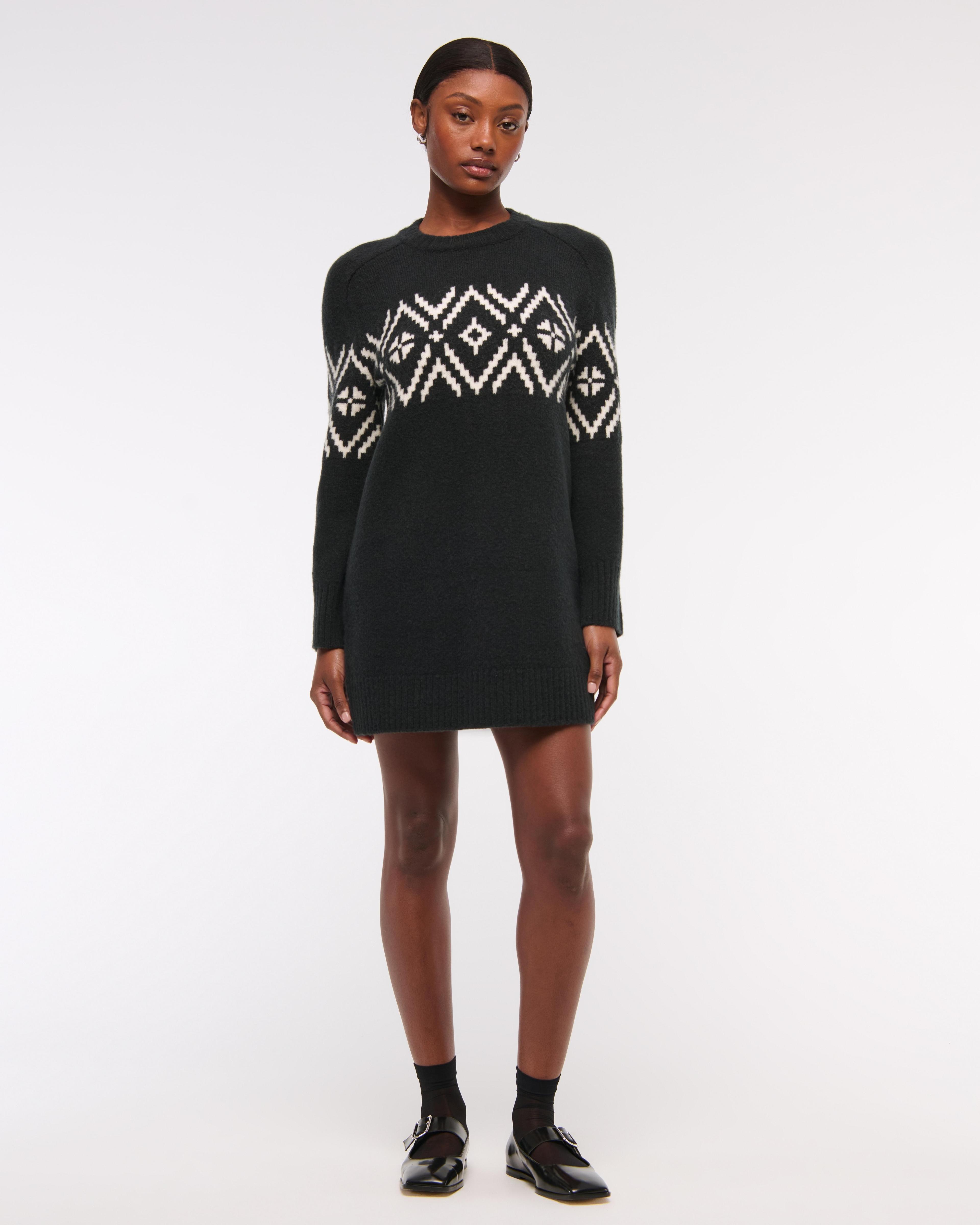 The A&F Madeline Crew Mini Sweater Dress Product Image