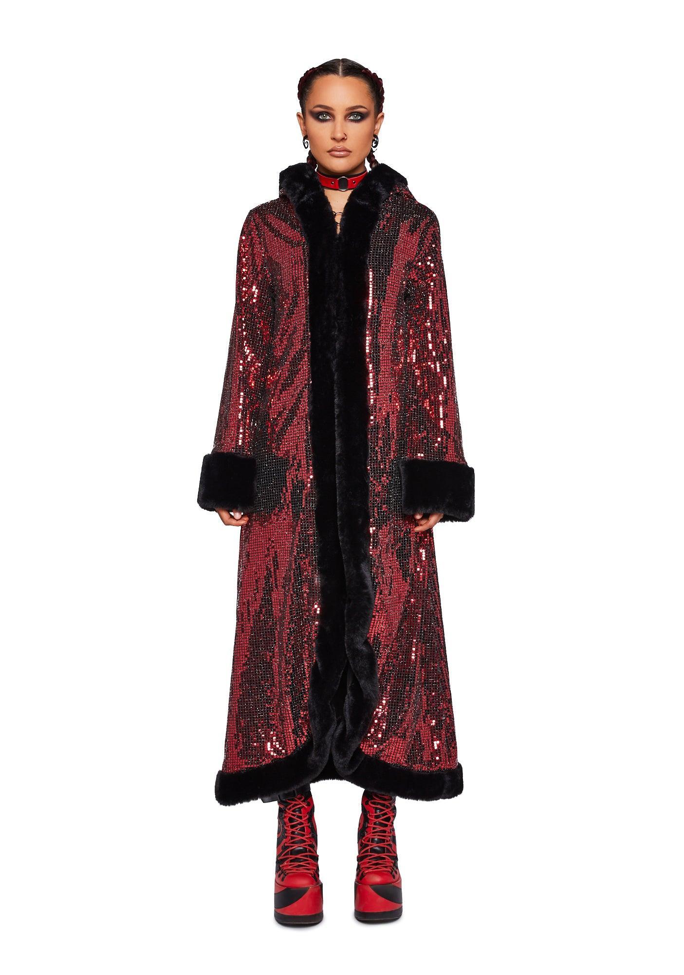 Disco Fusion Hooded Duster - Red Male Product Image