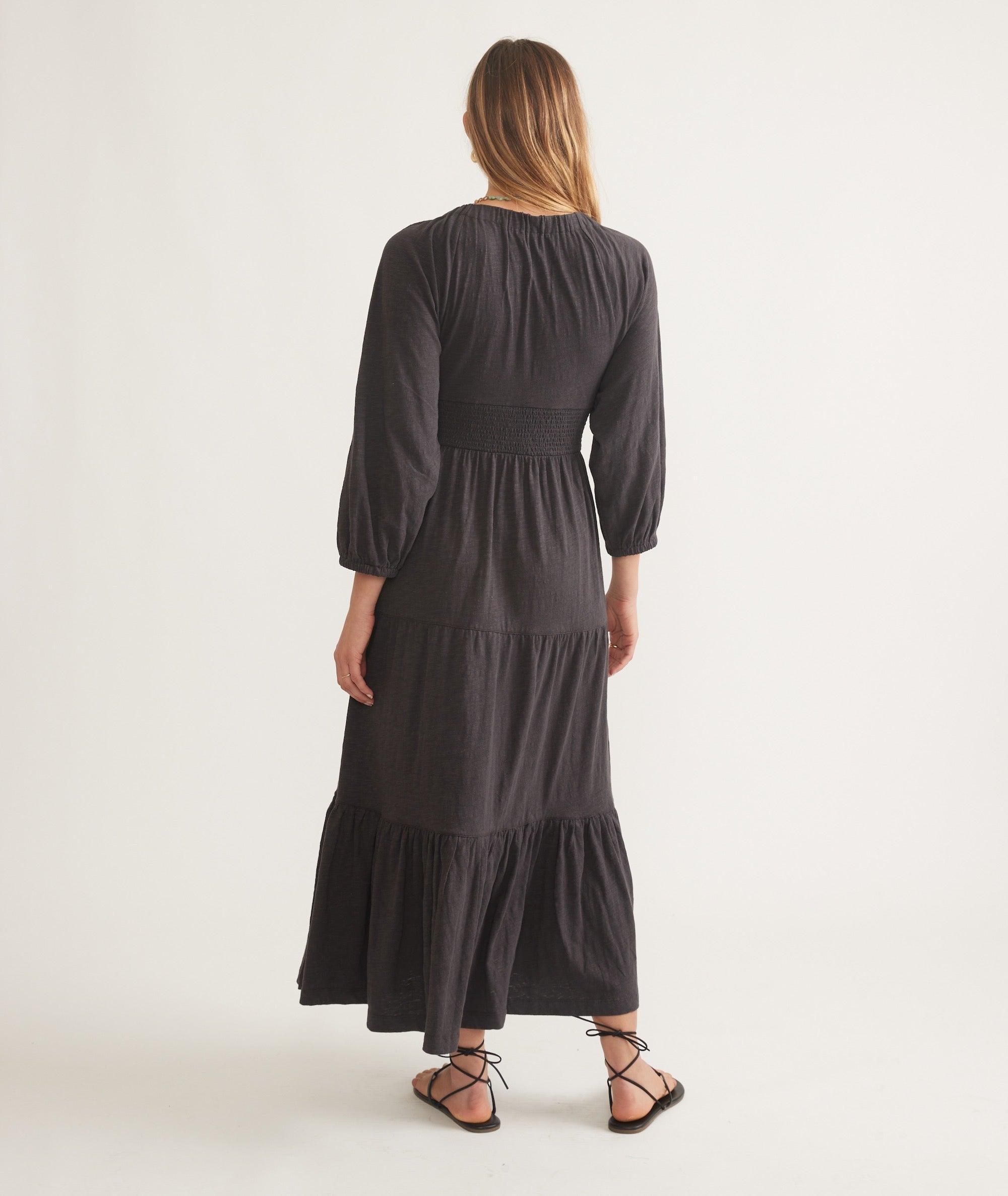 Florence Vintage Slub Midi Dress Product Image