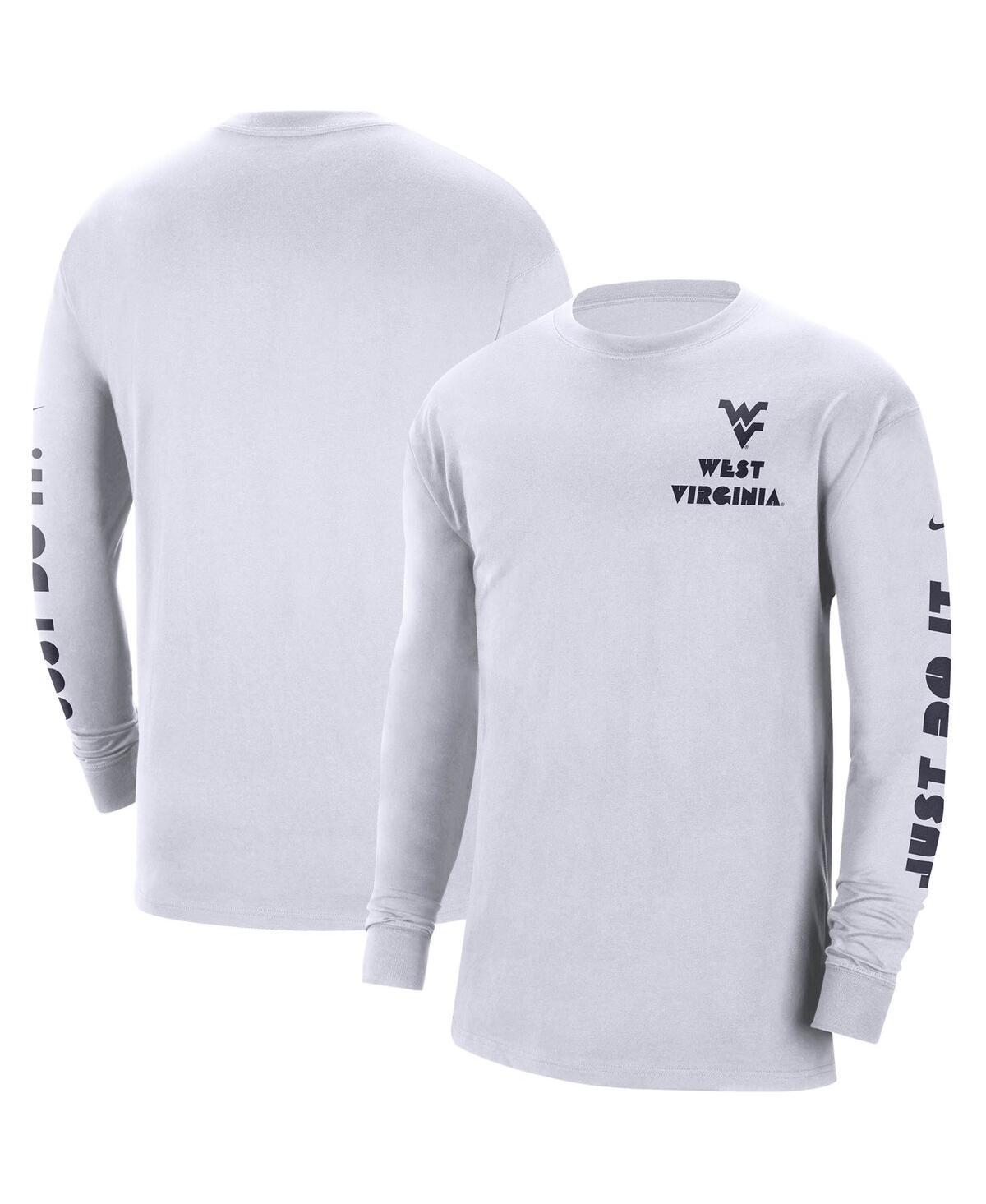 Mens Nike White West Virginia Mountaineers Heritage Max 90 Long Sleeve T-shirt Product Image