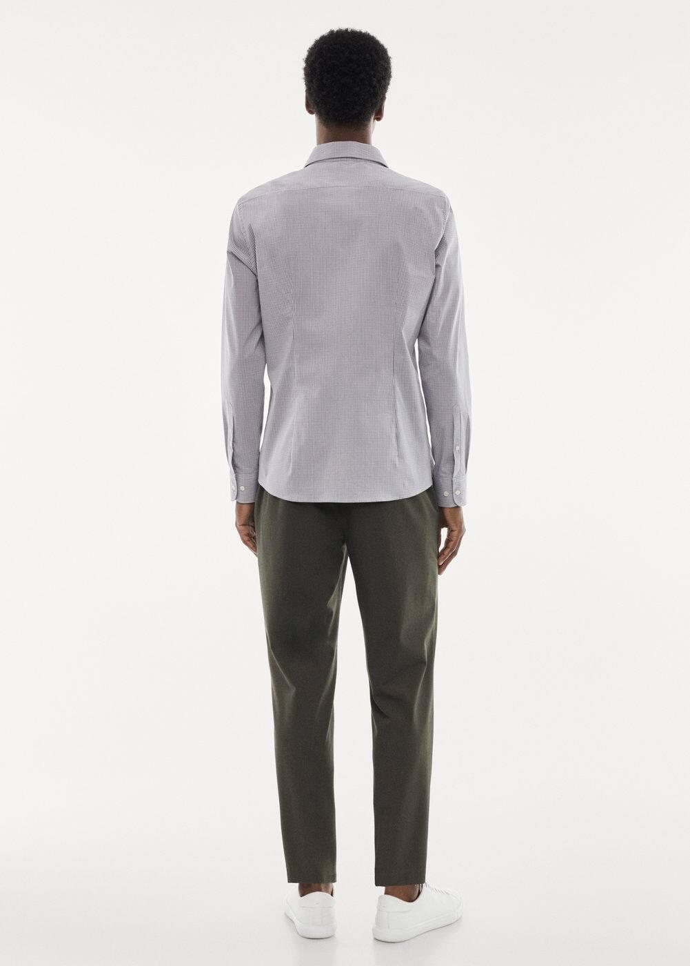 MANGO MAN - Micro-stretch fabric shirt greyMen Product Image