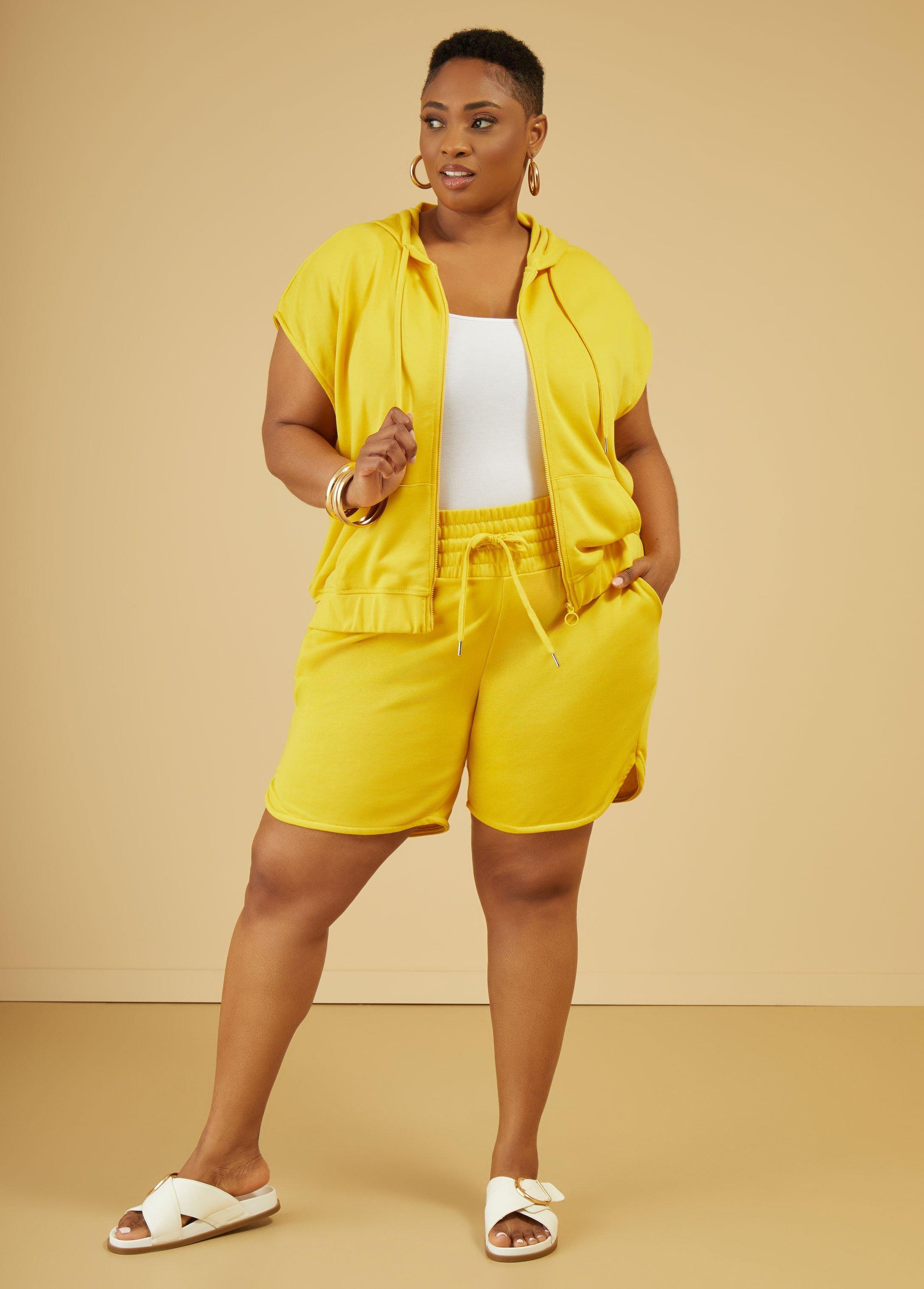 Plus Size French Terry Shorts, - Ashley Stewart Product Image