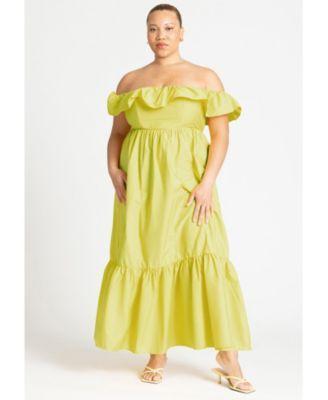 Plus Size Maxi Poplin Dress Product Image