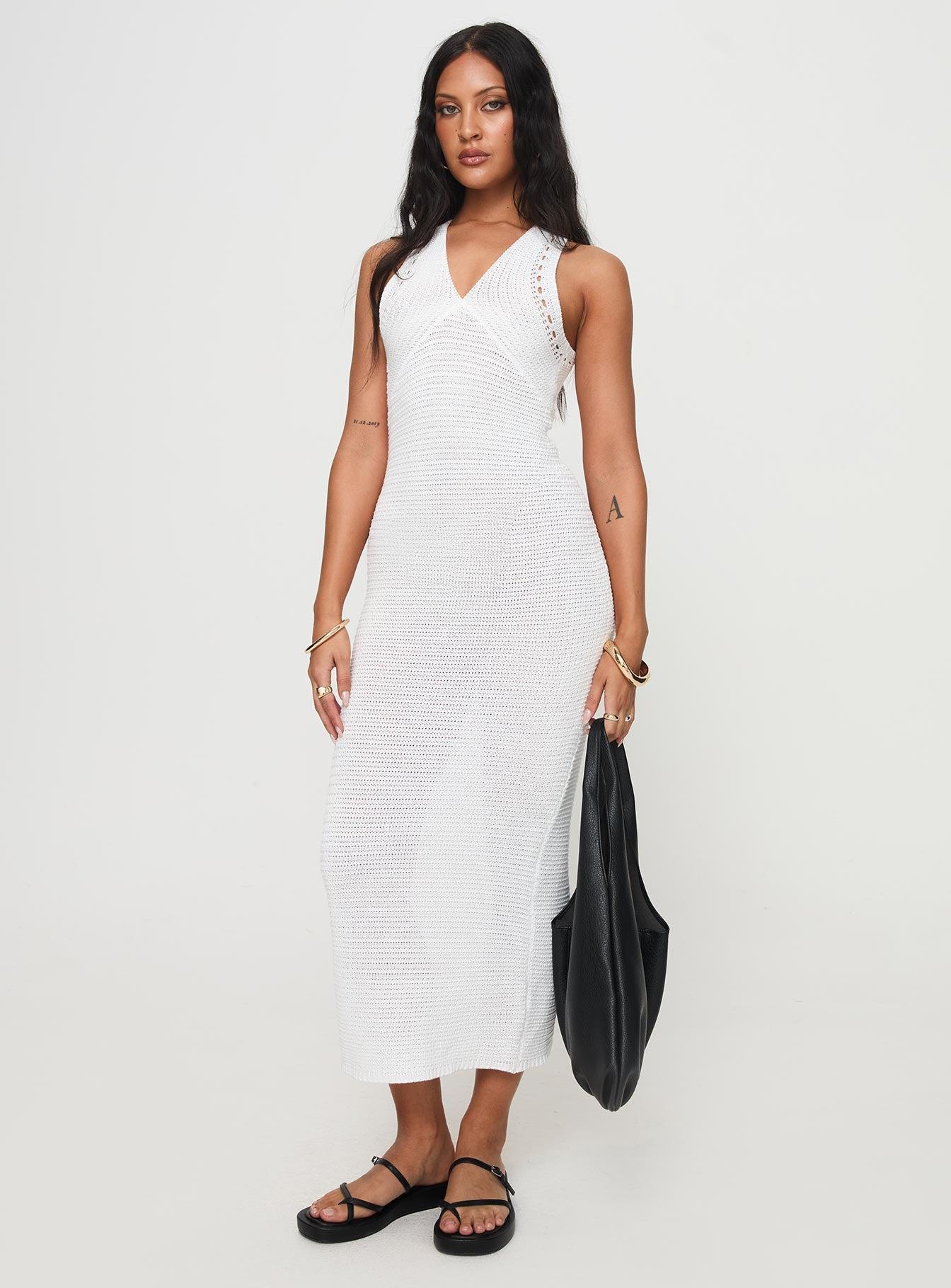 Nyman Maxi Dress White Product Image