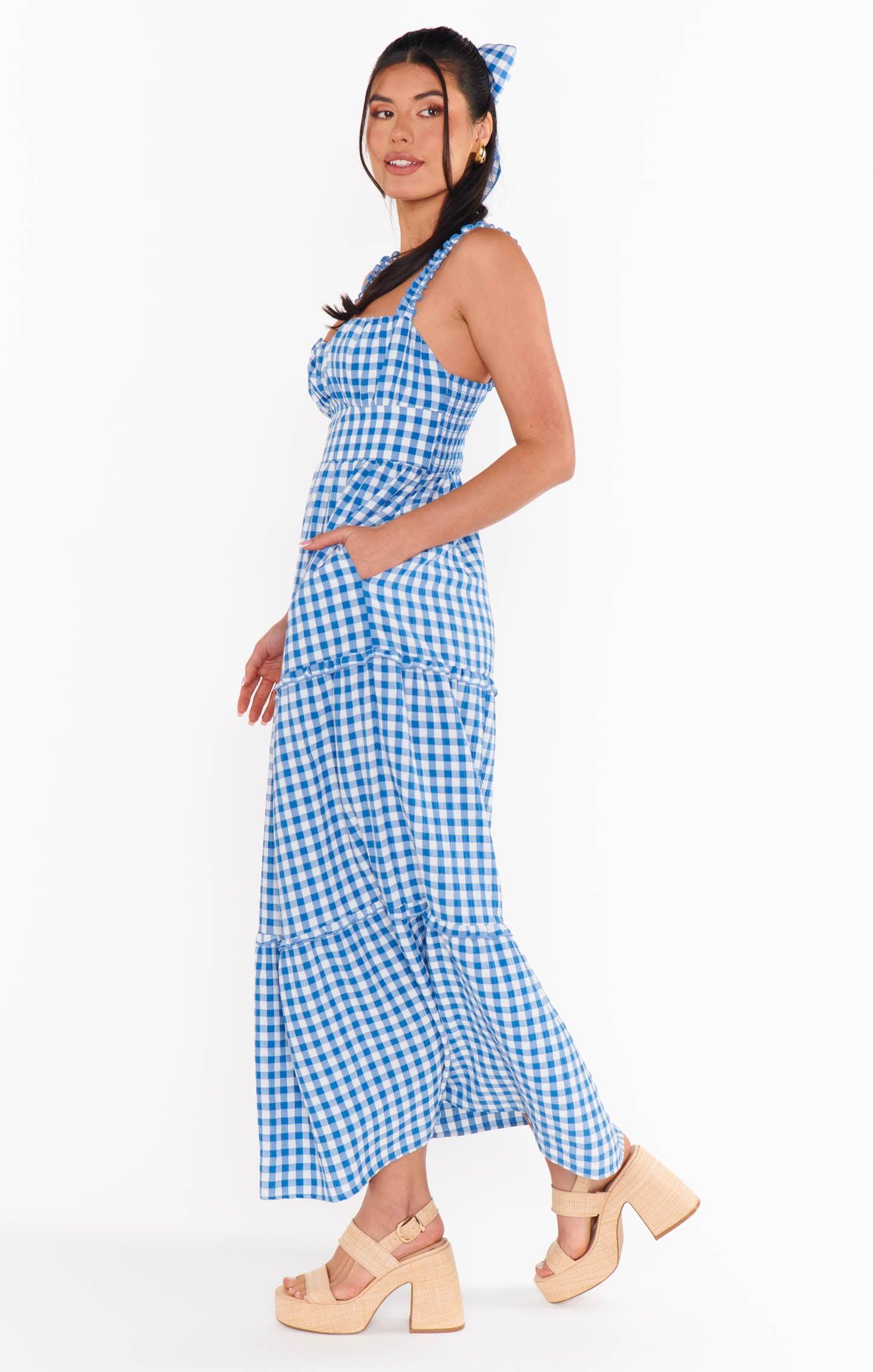 Rosie Dress ~ Blue Bounty Gingham Product Image