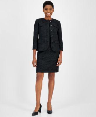 Anne Klein Womens Five Button Jacket Sheath Dress Product Image