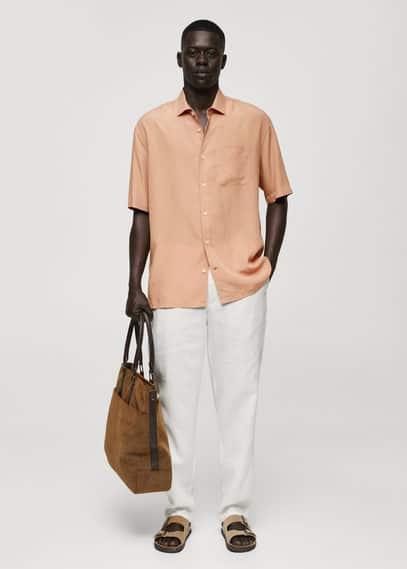 Mango Mens Relaxed-Fit Shirt Product Image