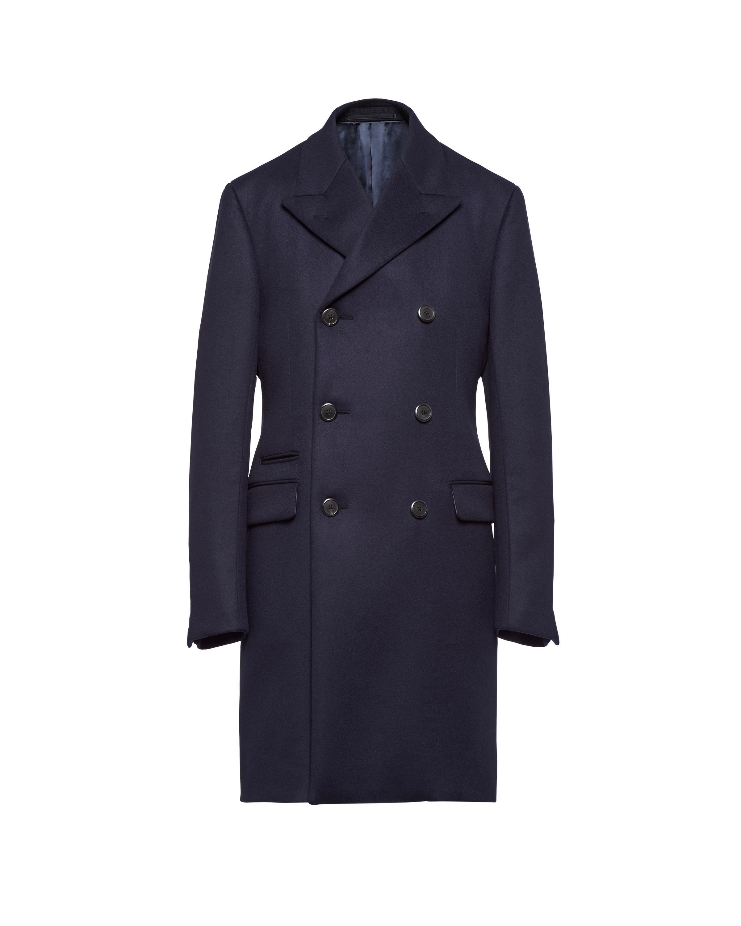 Double-breasted cashmere coat Product Image