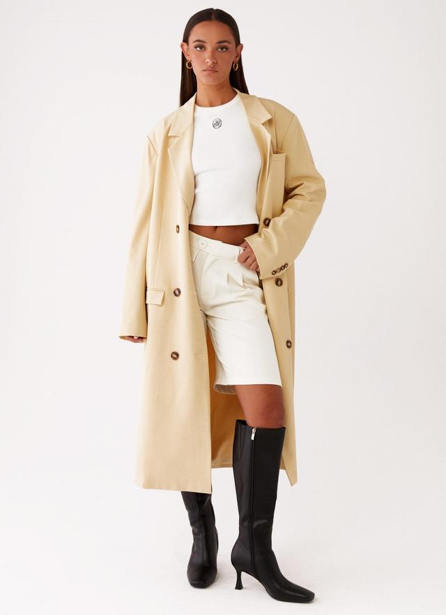 Stockholm Oversized Coat - Butter Product Image