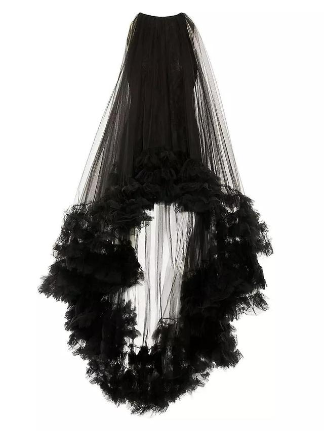 Ruffled Hem High-Low Gown Product Image