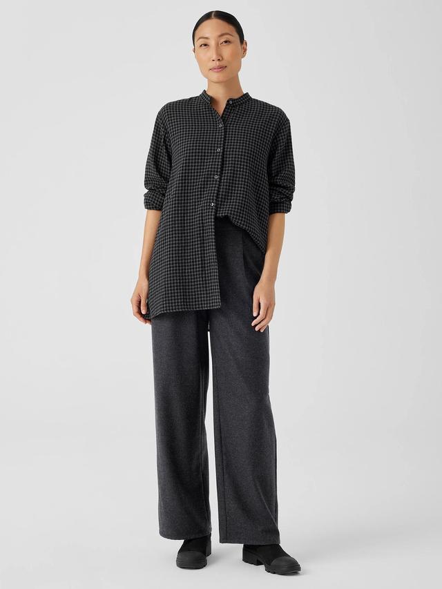 EILEEN FISHER Soft Wool Flannel Wide-Leg Pantfemale Product Image