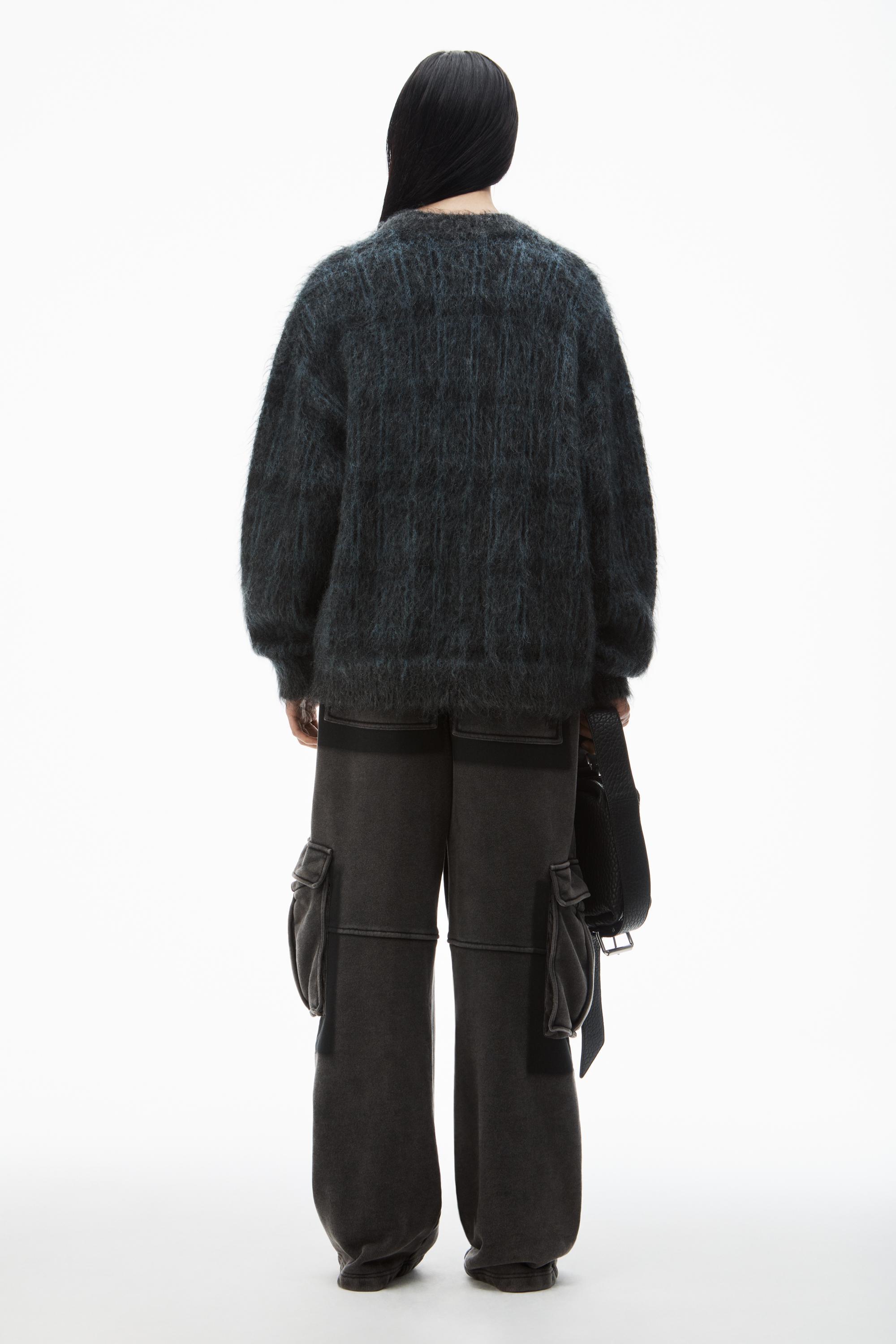 Plaid Oversize Sweater In Jacquard Knit Product Image