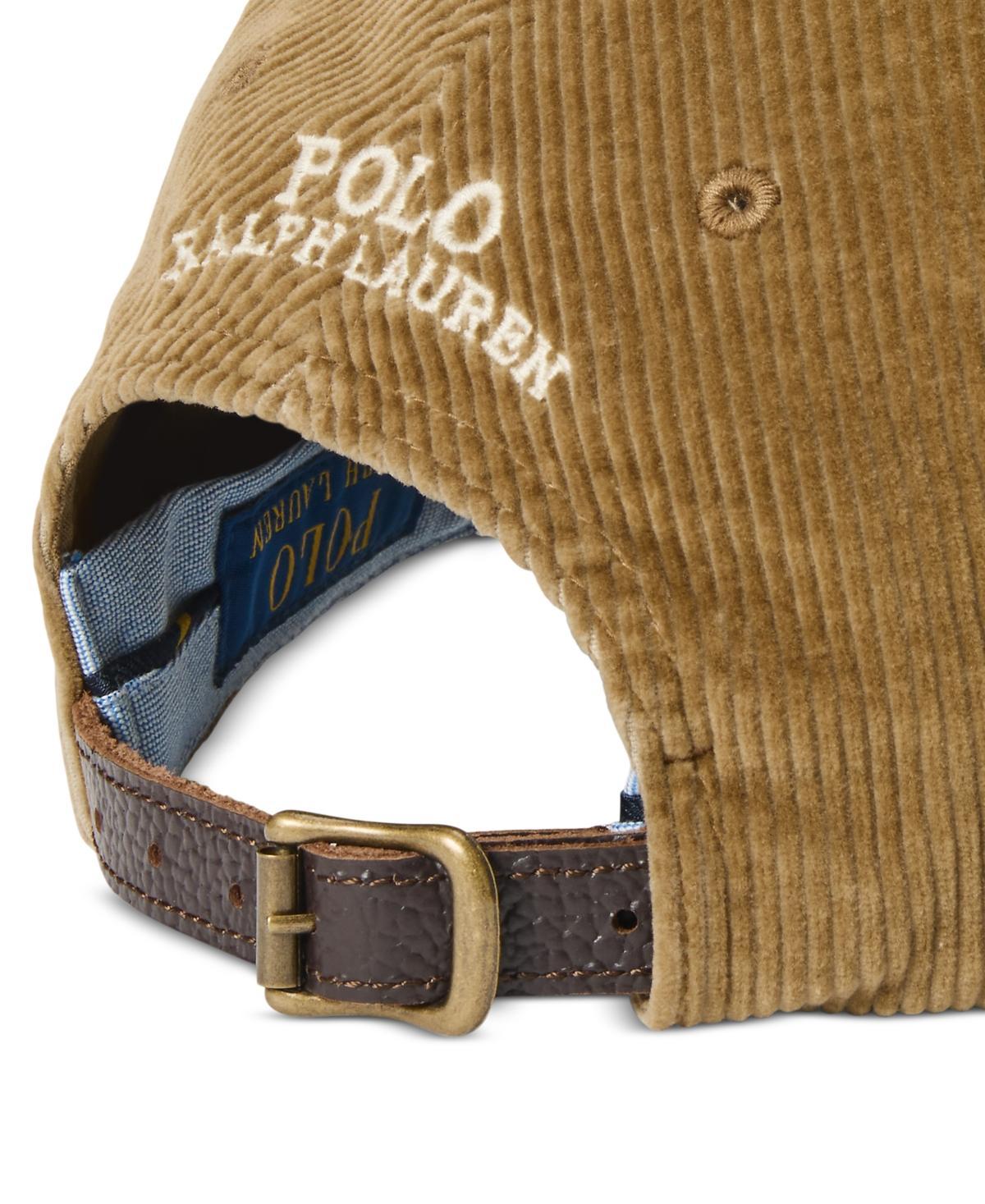 POLO RALPH LAUREN Men's Corduroy Ball Cap In Khaki Product Image