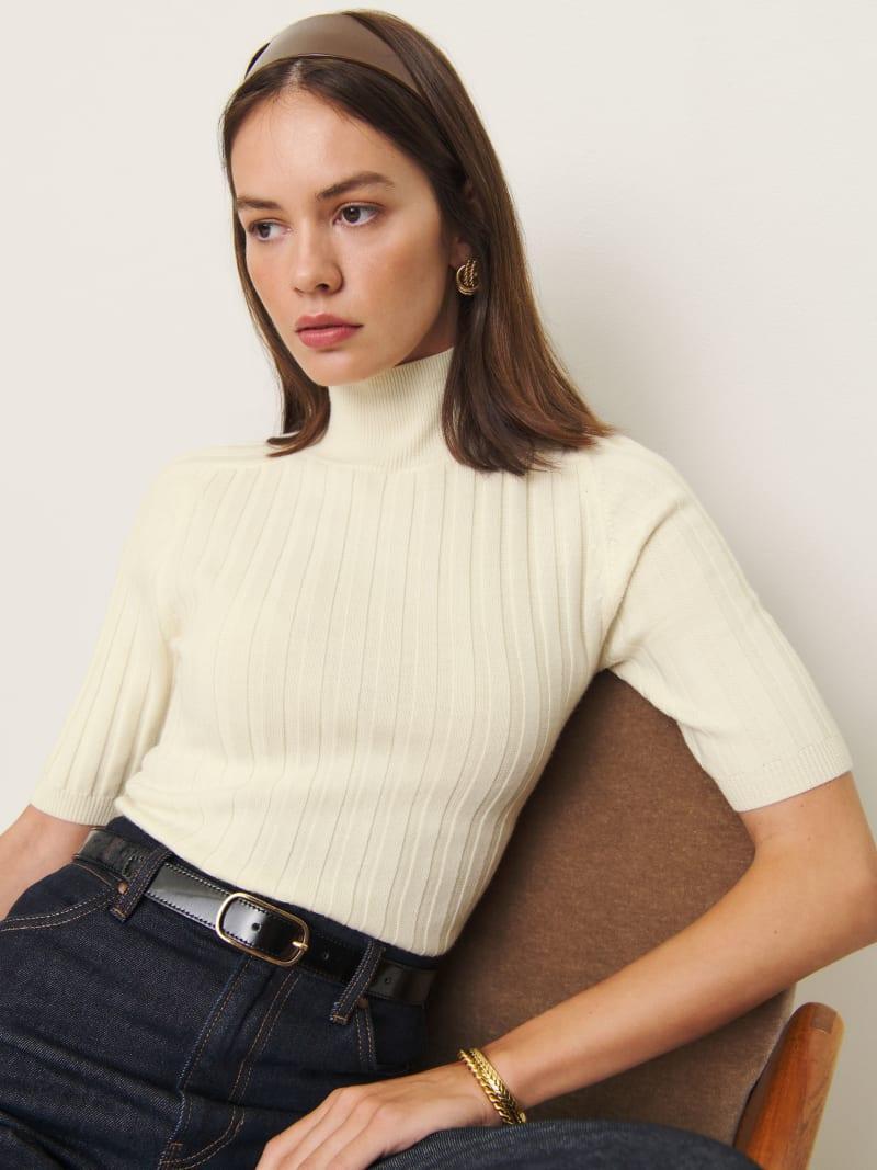 Margoax Regenerative Merino Mock Neck Sweater Product Image