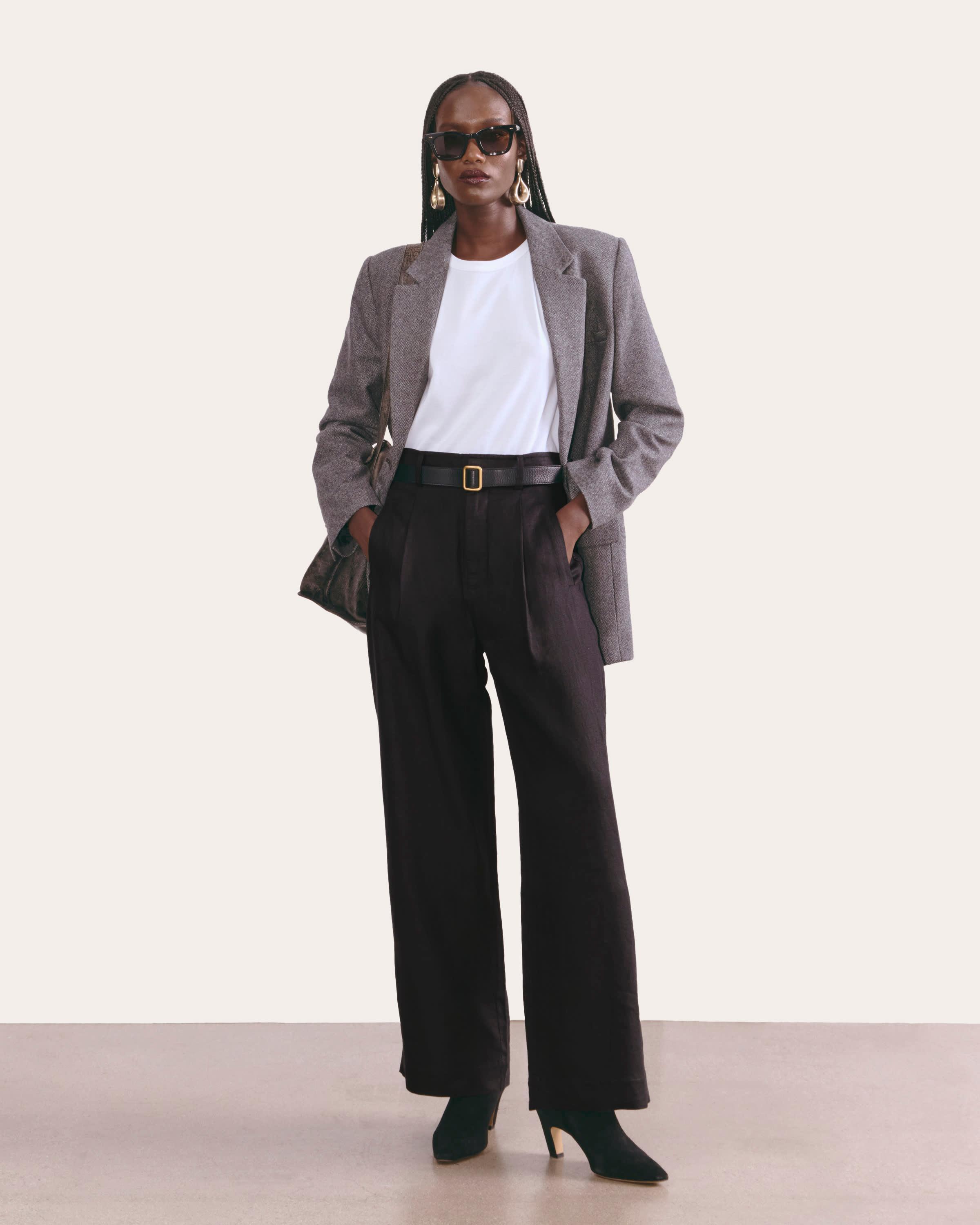 Womens Linen Way-High Drape Pant by Everlane Product Image