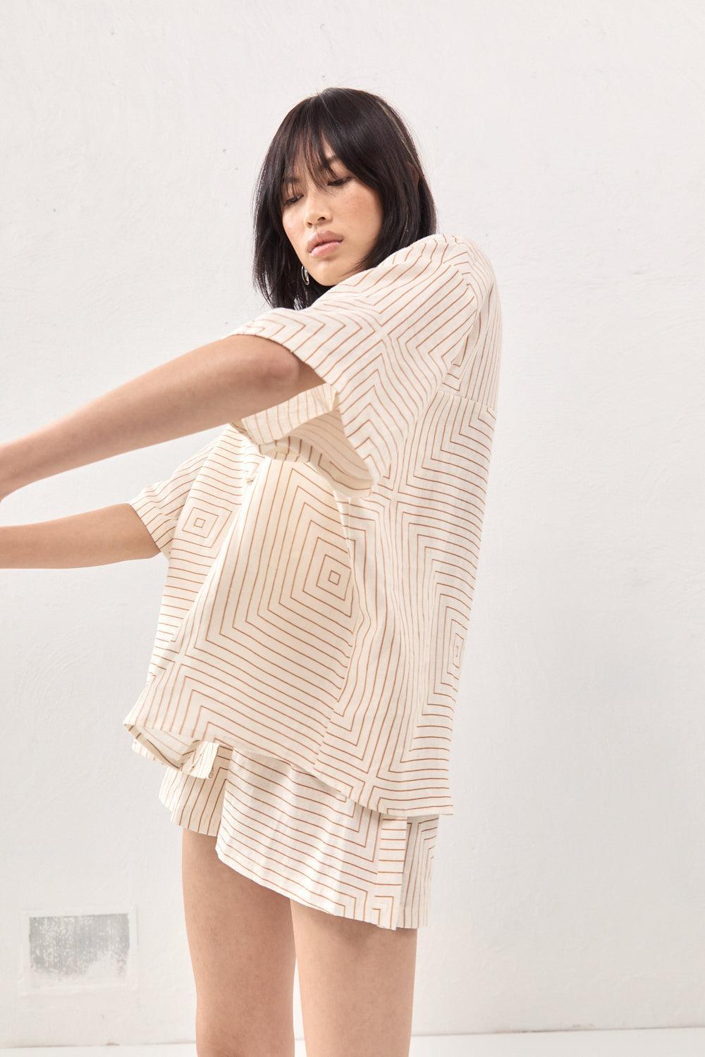 Naomi Linen Smock Top Juno Product Image