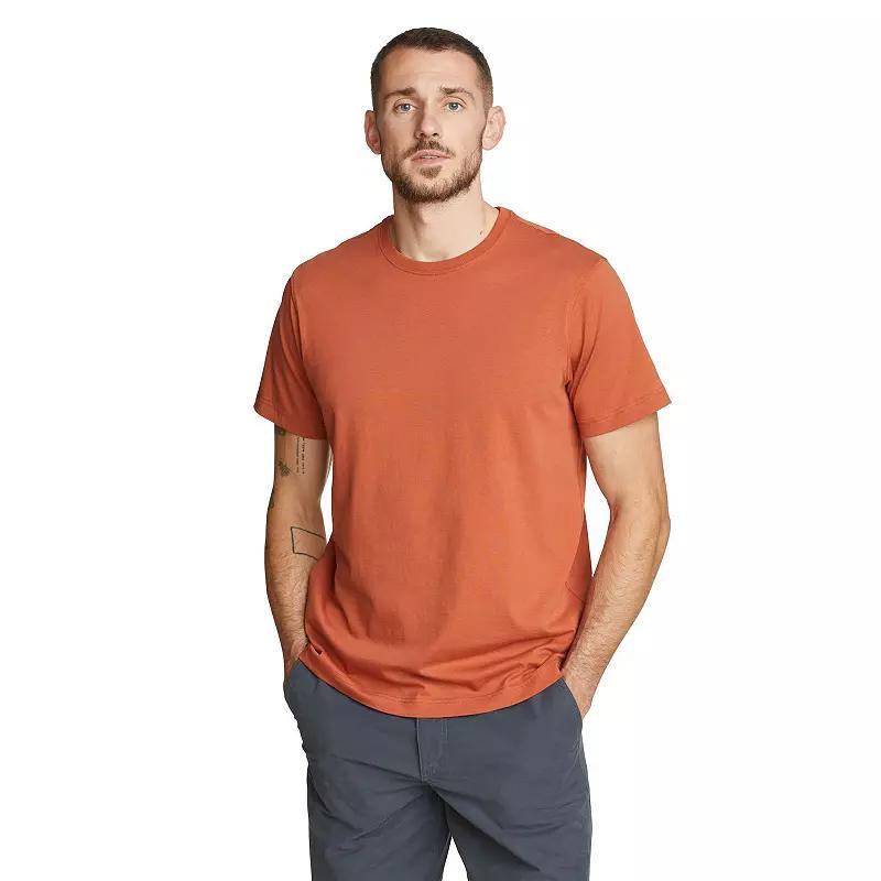 Mens Big & Tall Eddie Bauer Cotton Classic Tee Blue Product Image