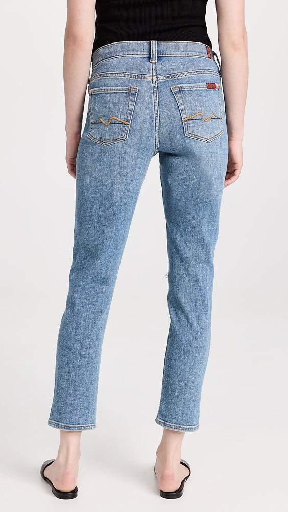 7 For All Mankind Maternity Josefina Jeans with One Knee Hole | Shopbop Product Image