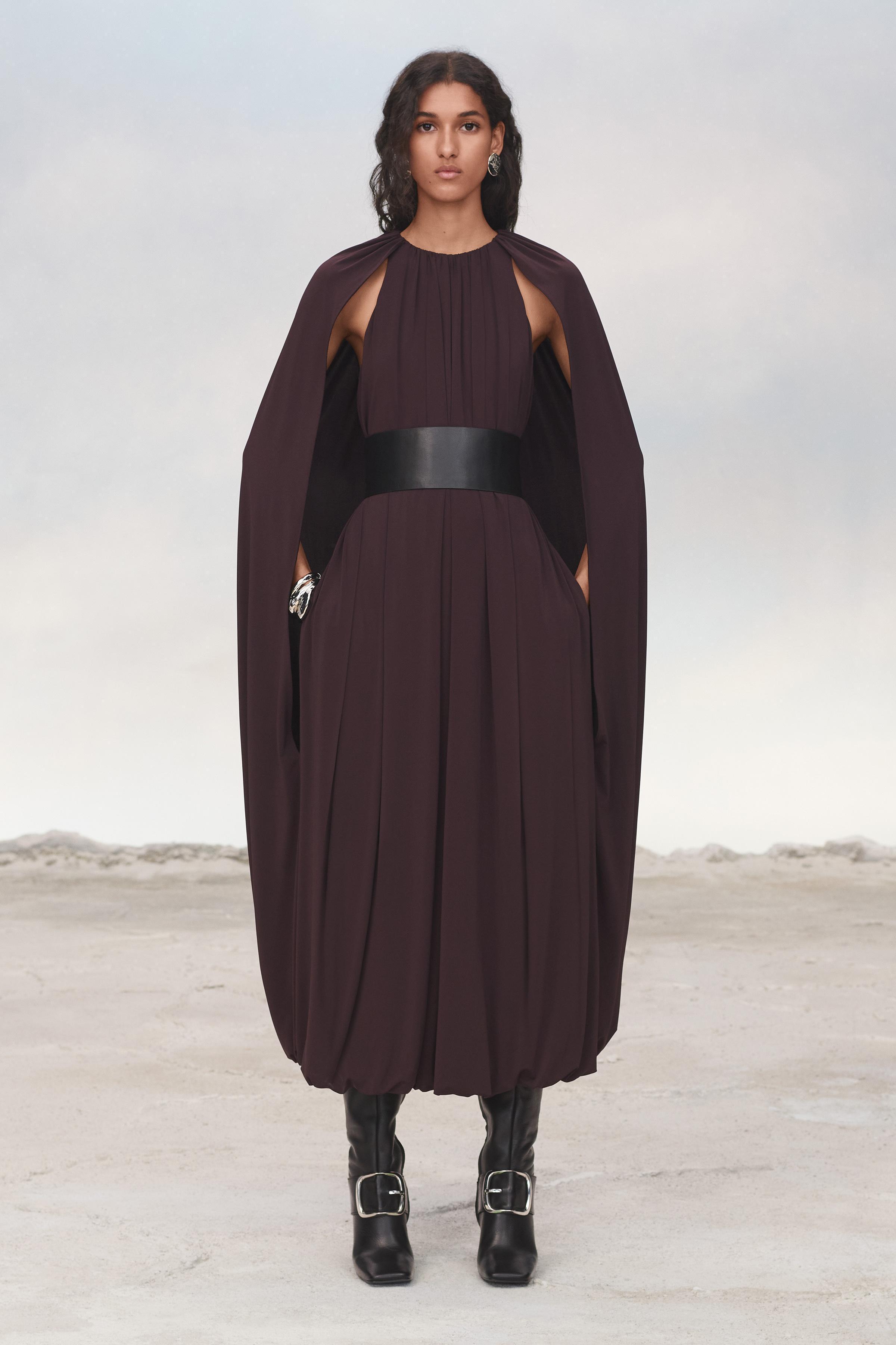 BELTED CAPE DRESS LIMITED EDITION Product Image