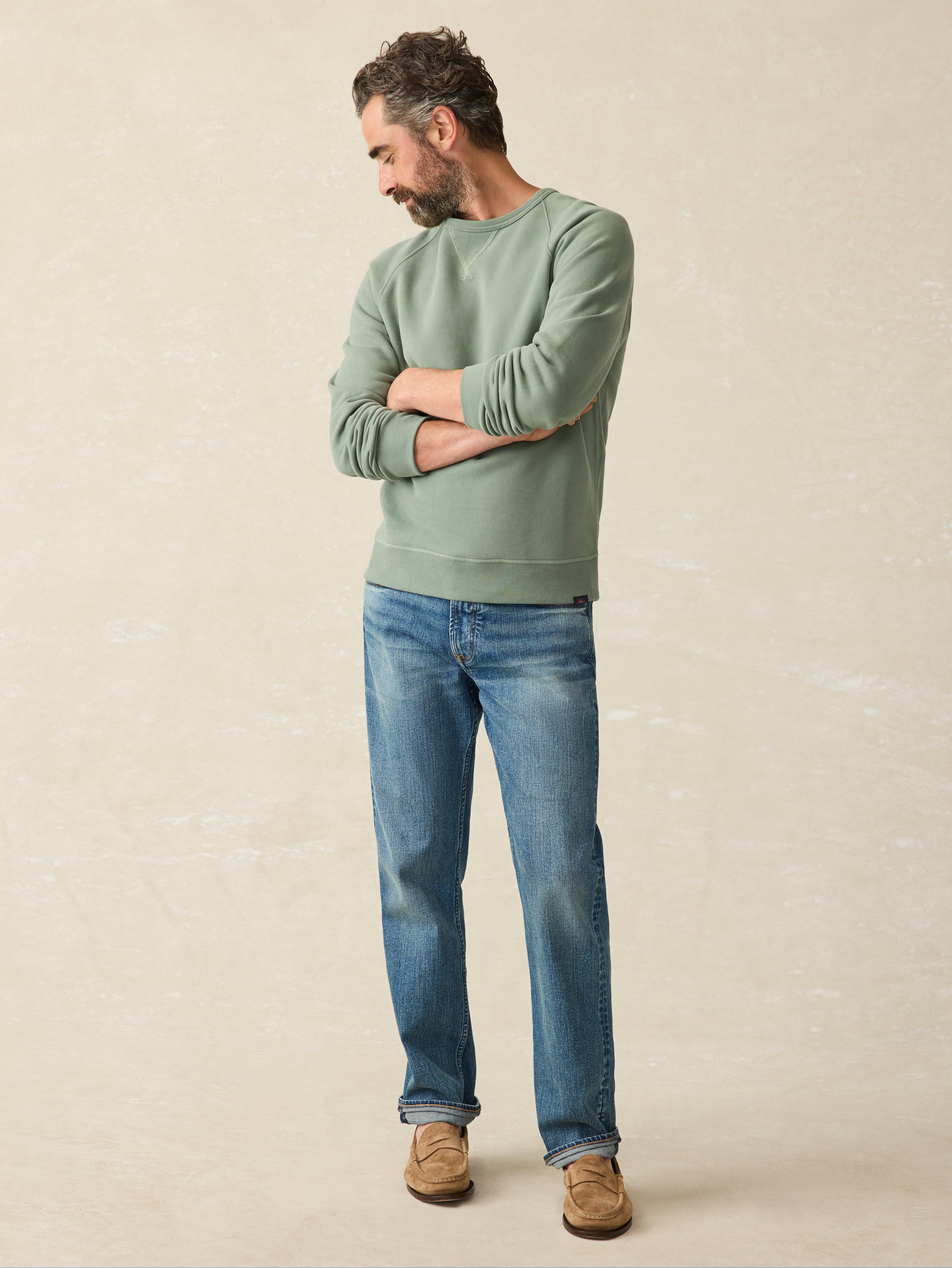 High Standard Fleece Crewneck - Spruce Male Product Image