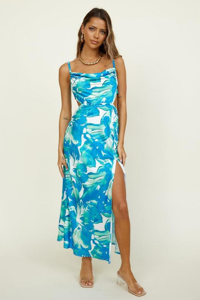 Stay Forever Maxi Dress Blue Product Image