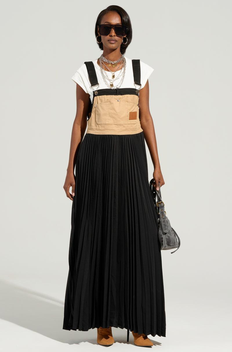 FOR THE STREETS OVERALL MAXI DRESS Product Image