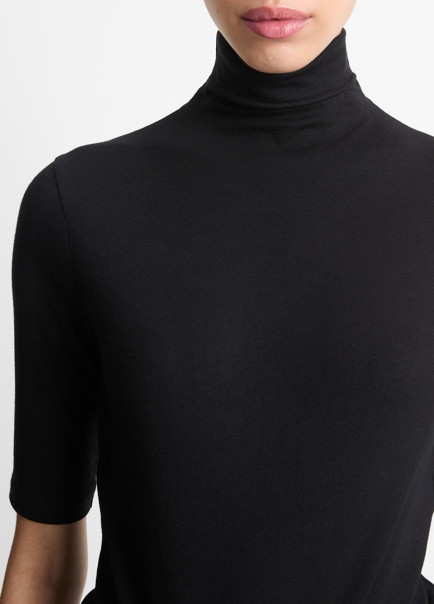 Elbow-Sleeve Turtleneck Product Image