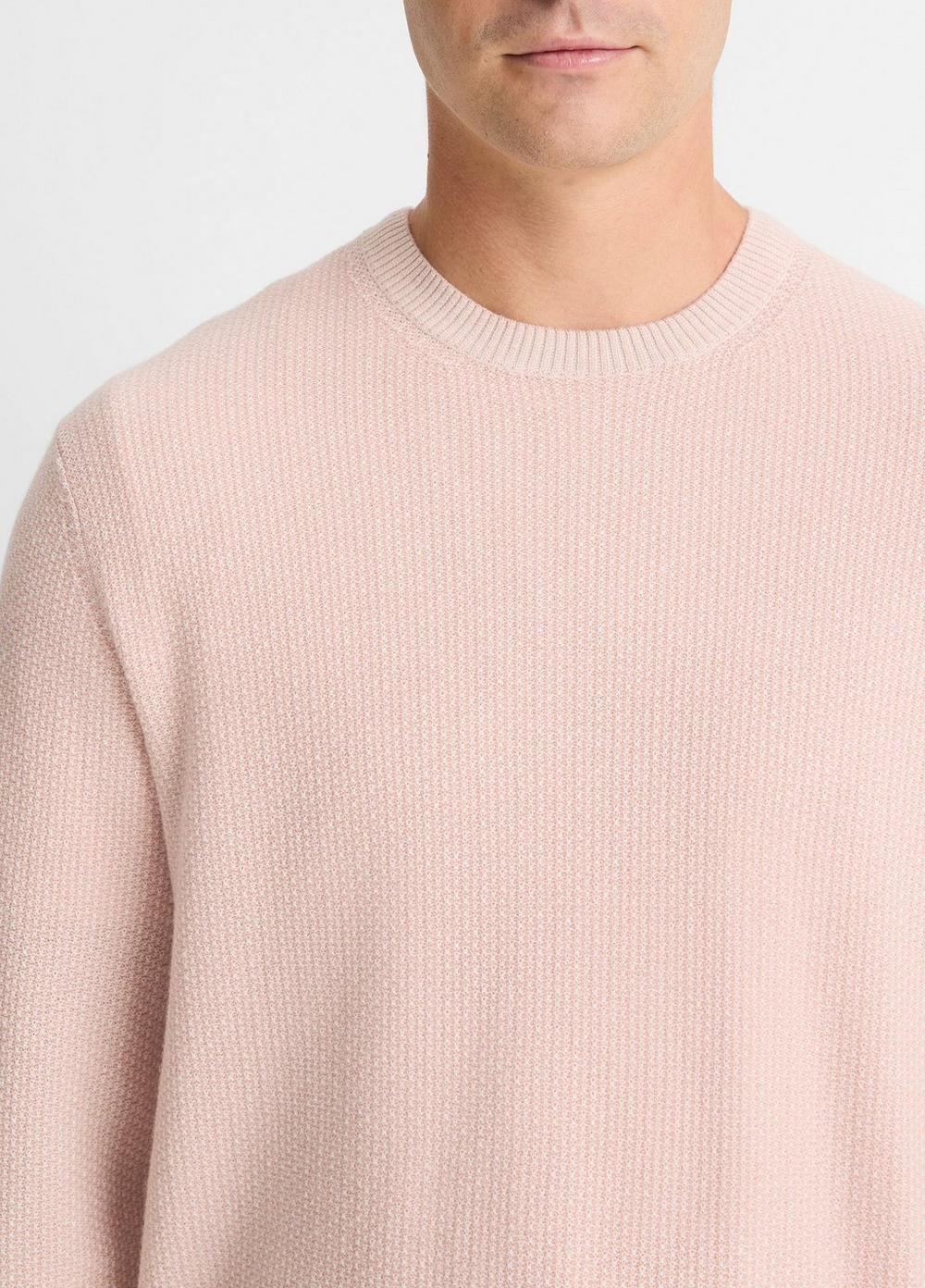 Mens Geo Jacquard Long-Sleeve Crewneck Sweater Product Image