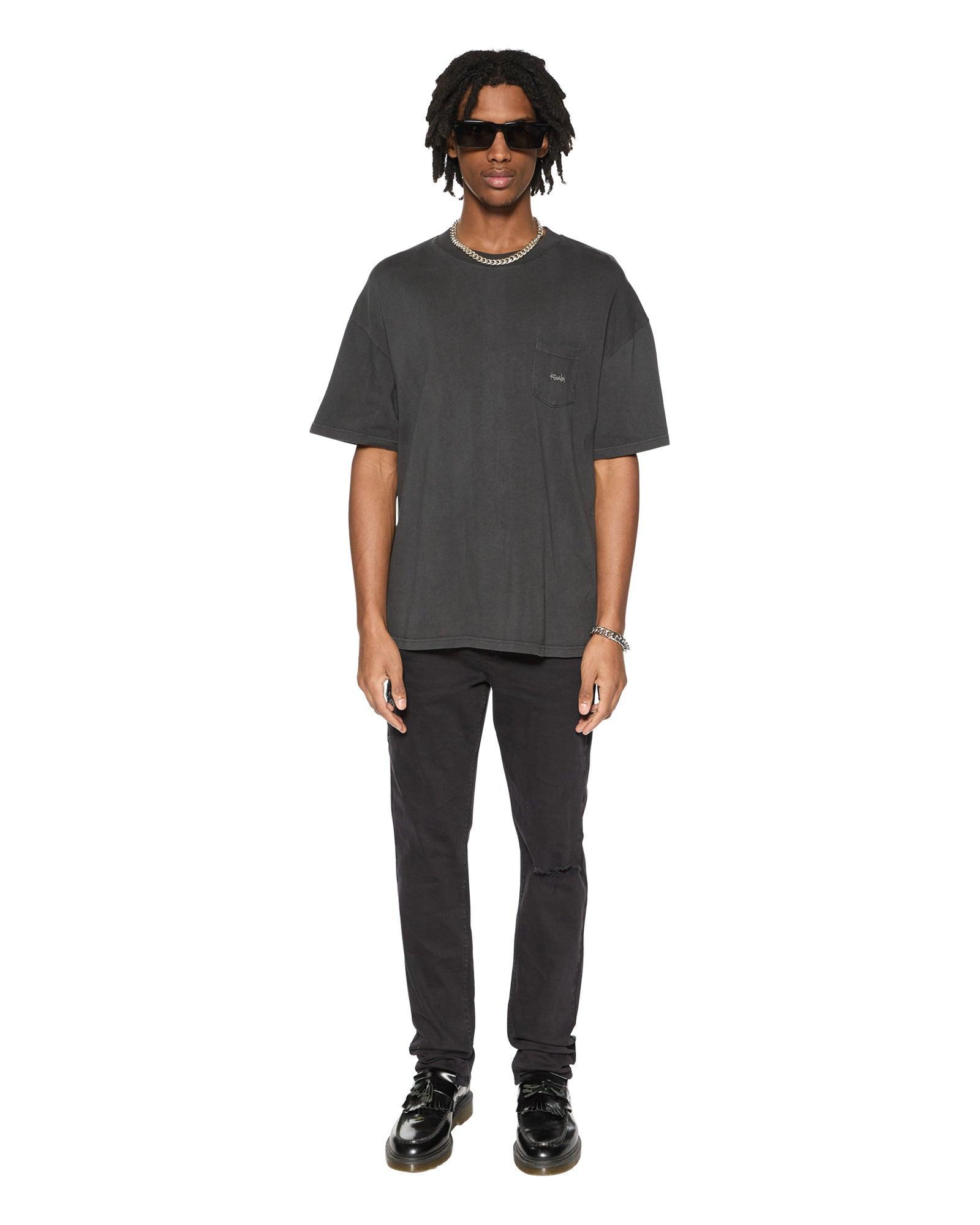 EST POCKET SS TEE OLD BLACK Male Product Image