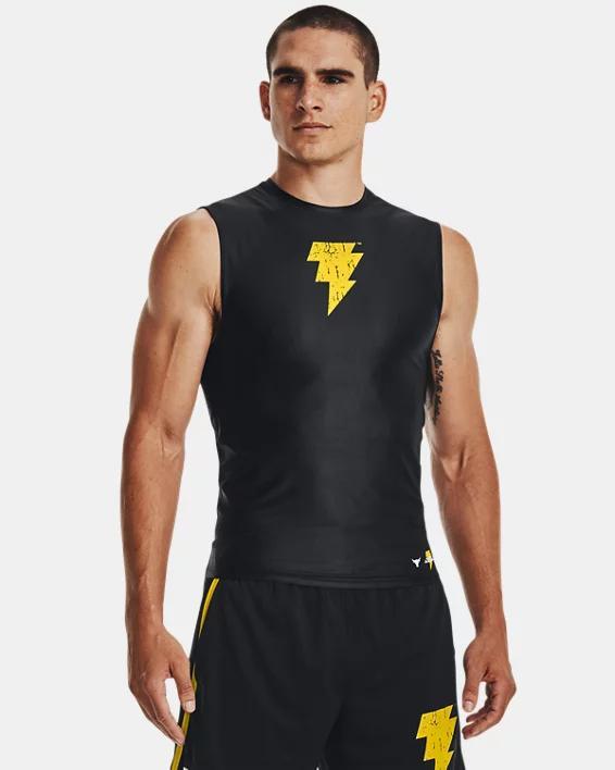 Men's Project Rock HeatGear® Iso-Chill Black Adam Tank Product Image