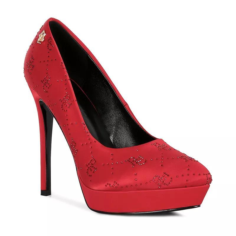 Rag & Co Ballard Womens Satin Stiletto Pumps Product Image