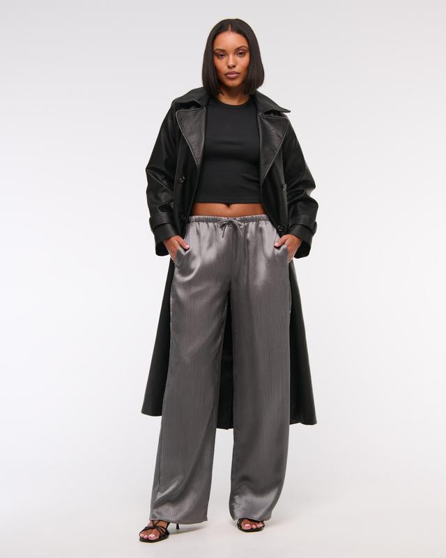 Textured Satin Pull-On Pant Product Image