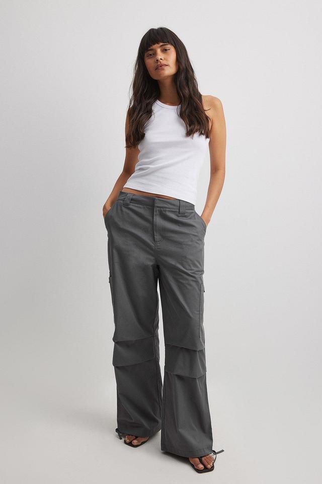 Cotton Drawstring Cargo Pants Product Image