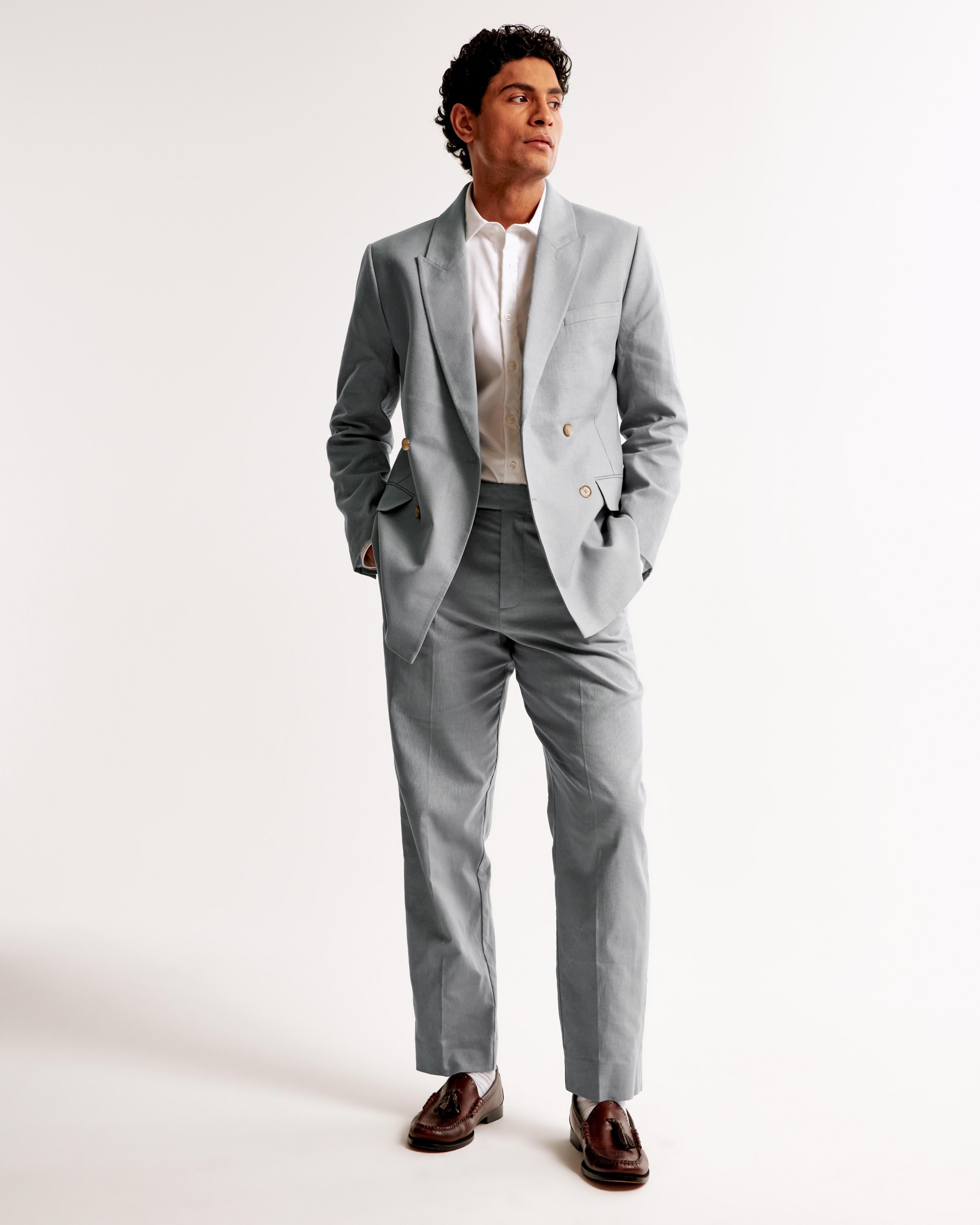 The A&F Collins Tailored Double-Breasted Blazer Product Image