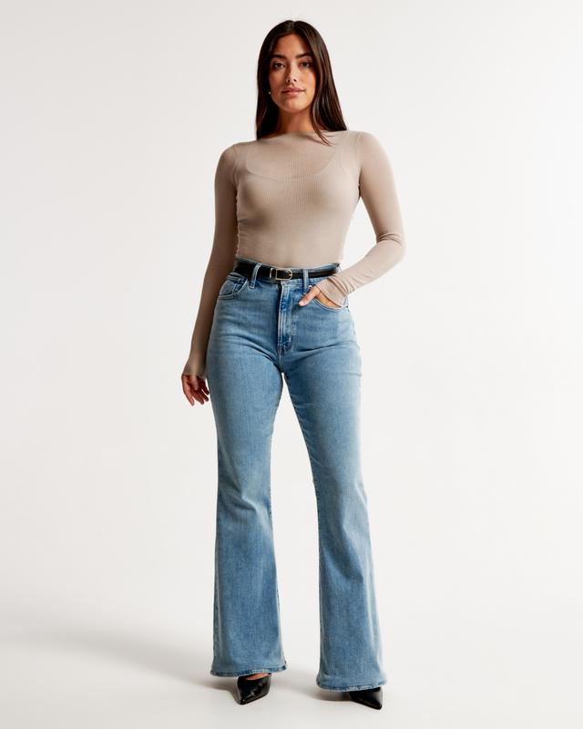 Curve Love Ultra High Rise Stretch Flare Jean Product Image