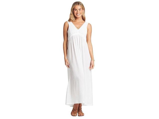 Sea Level Crinkle Drawstring Waist Cotton Cover-Up Maxi Dress Product Image