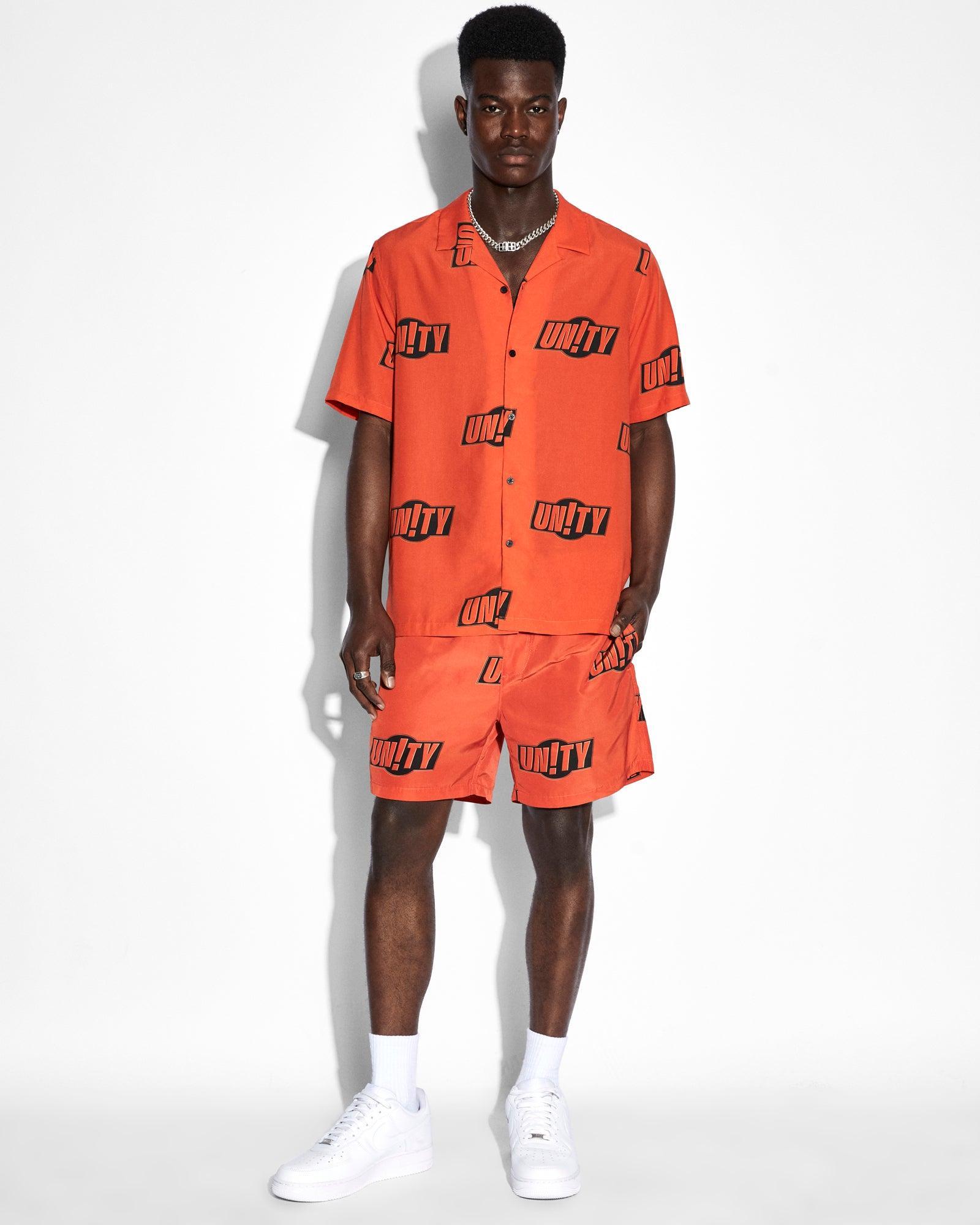 UNITY SIGN RESORT SS SHIRT ORANGE Male Product Image