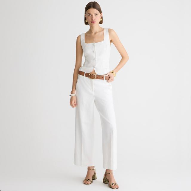 Sydney pant in stretch linen blend Product Image