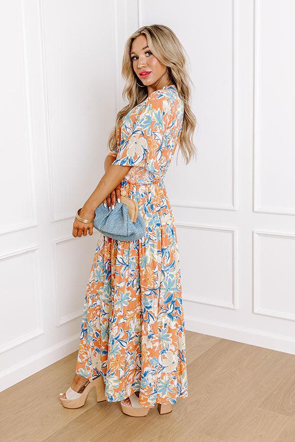 Blossom Breeze Floral Maxi In Persimmon Product Image