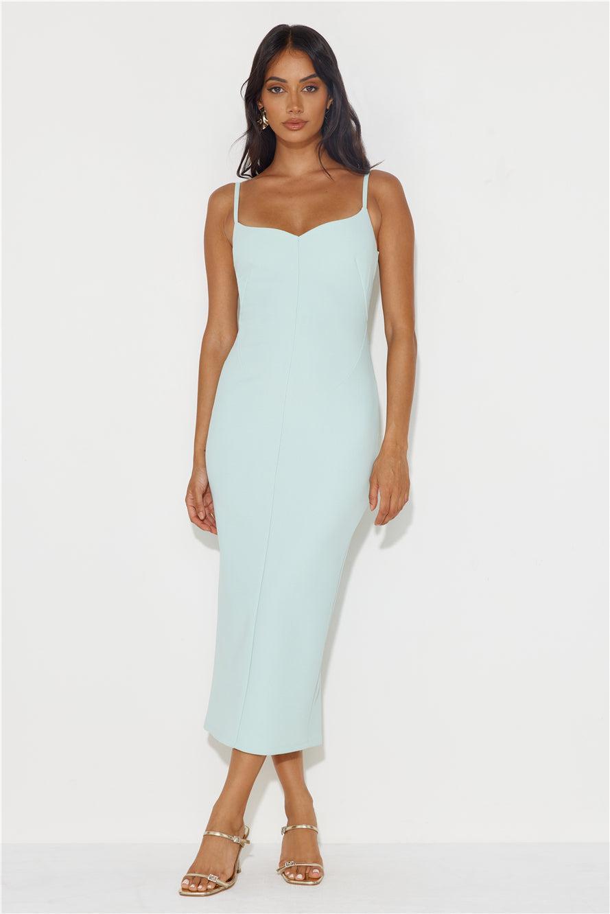 Confident Gal Midi Dress Sage Product Image