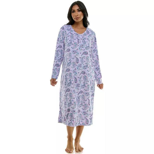 Womens Croft & Barrow Long Sleeve Nightgown Product Image