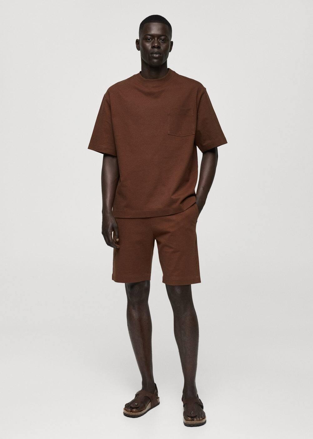 Mango Mens Drawstring Bermuda Shorts Product Image